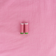 Cotton Seersucker - Candy Pink Stripe
