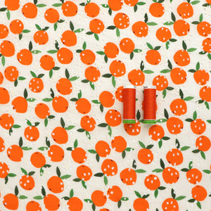 Cotton Broderie Anglaise - Oranges - END OF BOLT 24cm