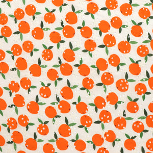 Cotton Broderie Anglaise - Oranges - END OF BOLT 24cm