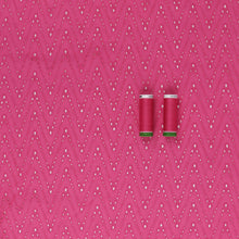 Cotton Broderie Anglaise - Zigzag - Pink