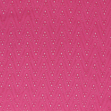 Cotton Broderie Anglaise - Zigzag - Pink