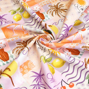 Cotton Canvas - Tropical Patchwork