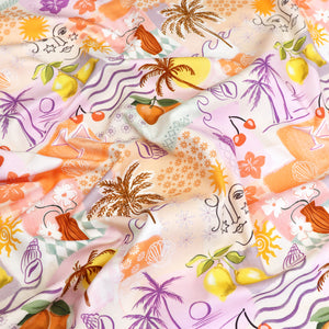 Cotton Canvas - Tropical Patchwork