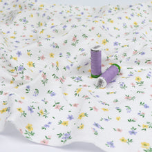 Cotton Double Gauze - Pastel Flowers