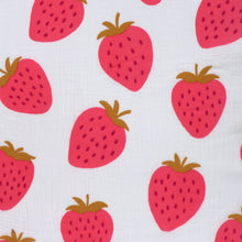 Cotton Double Gauze - Strawberries