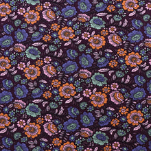 Cotton Jersey - Flower Garden - Purple - END OF BOLT 115cm