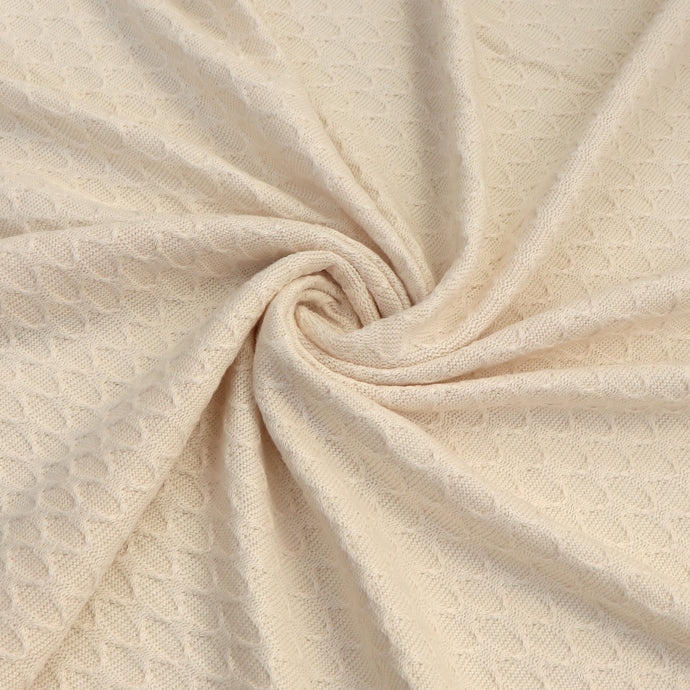 Cotton Knitted Jacquard - Honeycomb