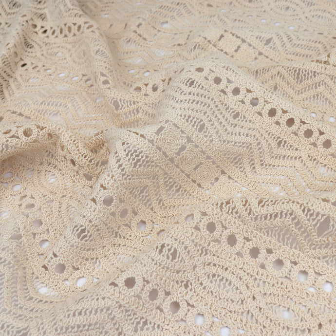 Cotton Lace - Abstract Stripe Crochet