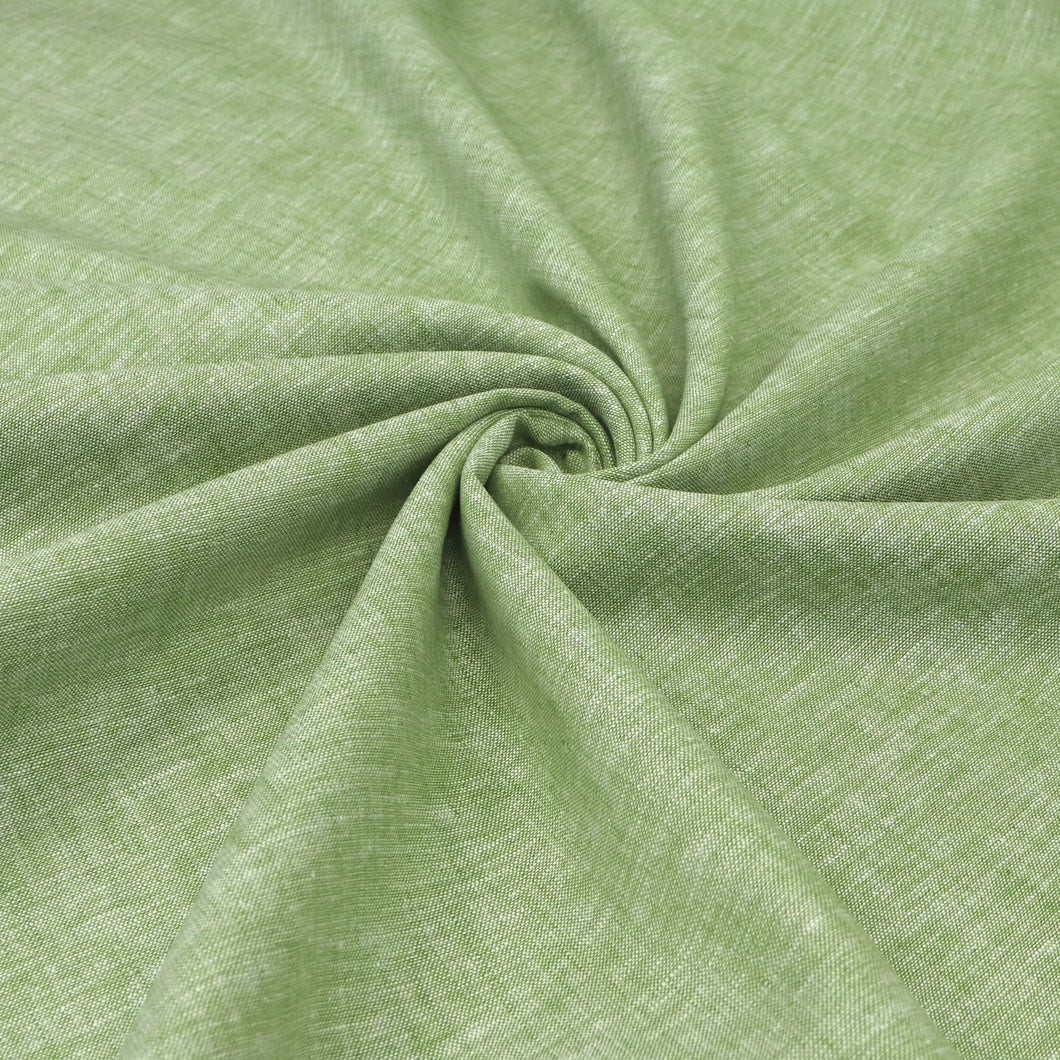 Cotton Linen - Marled Lime Green