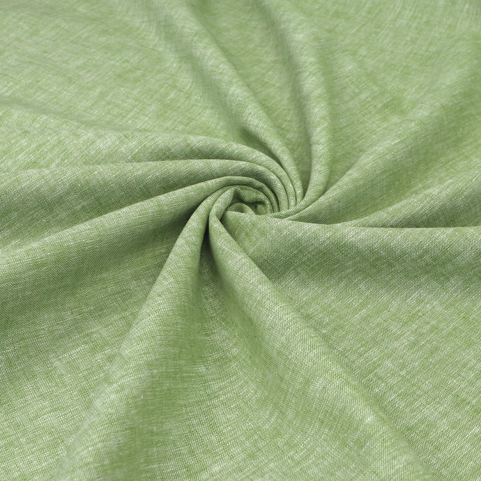 Cotton Linen - Marled Lime Green - END OF BOLT 74cm