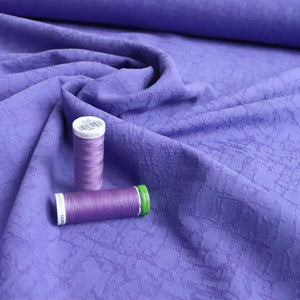 Cotton Linen Jacquard - Purple - Fibre Mood - END OF BOLT 85cm x 140cm