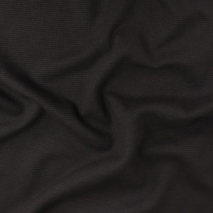 Cotton Mini Waffle Jersey - Black - END OF BOLT 85cm