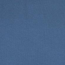 Cotton Narrow Ribbed Jersey - Steel Blue