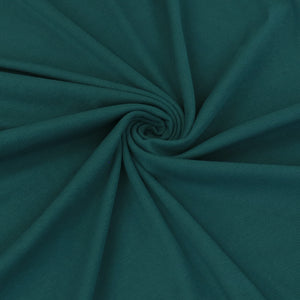 Cotton Narrow Ribbed Jersey - Teal Green