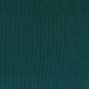 Cotton Narrow Ribbed Jersey - Teal Green