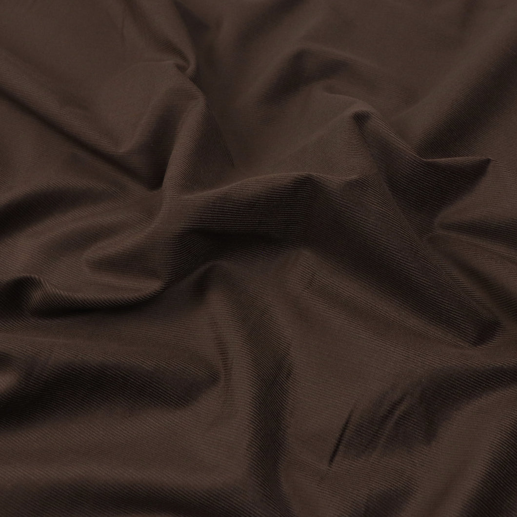 Cotton Needlecord - Chocolate Brown