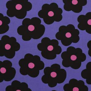 Cotton Poplin - Nerida Hansen - Big Flower Purple