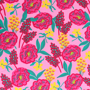Cotton Poplin - Nerida Hansen - Fresh Flowers Light Pink