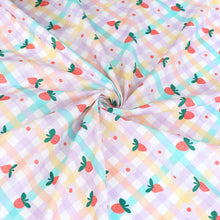 Cotton Poplin - Strawberry Picnic
