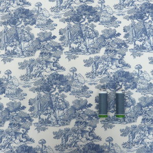Cotton Poplin - Toile De Jouy