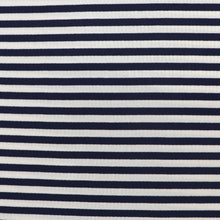 Cotton Ribbed Jersey Knit - Navy Breton