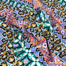 Cotton Satin - Mosaic Stripes