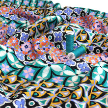 Cotton Satin - Mosaic Stripes