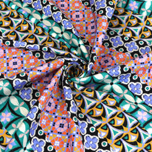 Cotton Satin - Mosaic Stripes