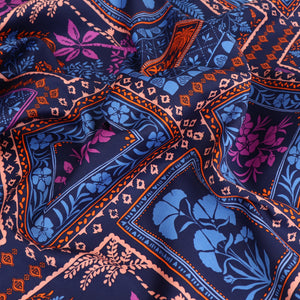Cotton Satin - Patchwork Flowers