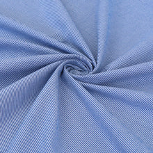 Cotton Seersucker - Blue & White Stripe - END OF BOLT 40cm