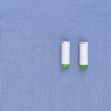 Cotton Seersucker - Blue & White Stripe