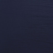 Cotton Seersucker - Navy Blue - END OF BOLT 44cm