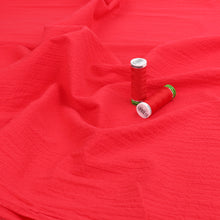 Cotton Seersucker - Red