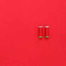 Cotton Seersucker - Red