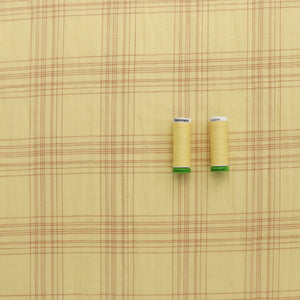 Cotton Seersucker - Sevenberry Butter Yellow Check