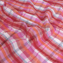 Cotton Seersucker - Sunset Yarn Dyed Check