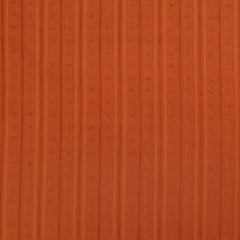Cotton Voile - Dobby Stripe - Rust Orange