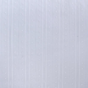 Cotton Voile - Dobby Stripe - White