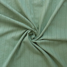 Cotton Voile - Dobby & Stripe - Matcha Green - SALE
