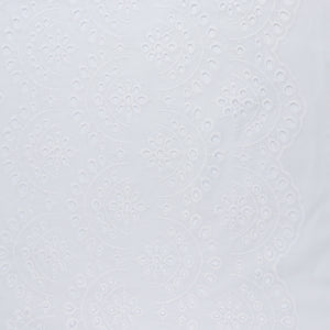 Cotton Voile - Embroidered Floral Arches
