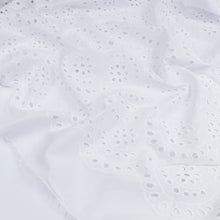 Cotton Voile - Embroidered Floral Arches