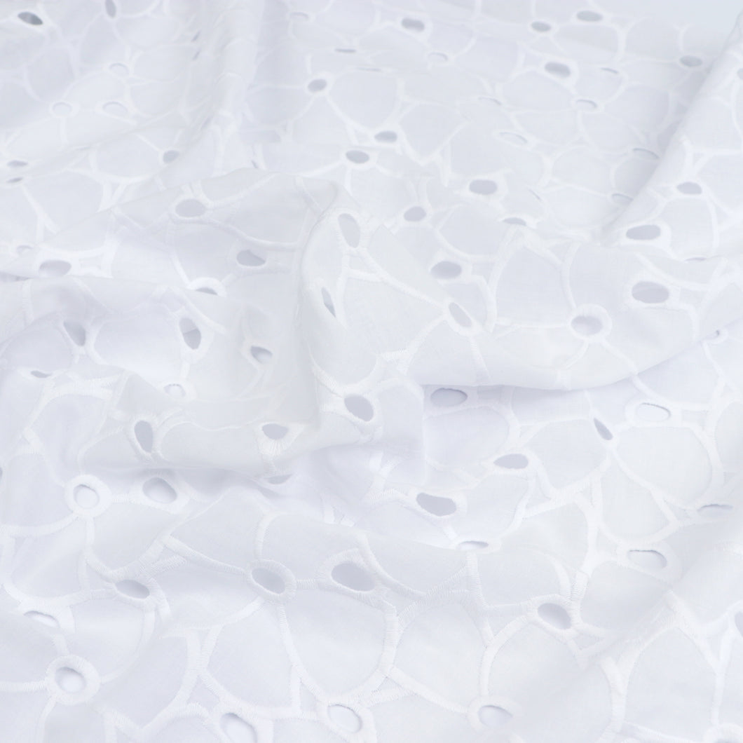 Cotton Voile - Embroidered Statement Floral