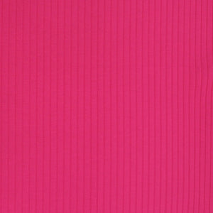 Cotton Wide Ribbed Jersey - Pink