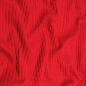 Cotton Wide Ribbed Jersey - Red