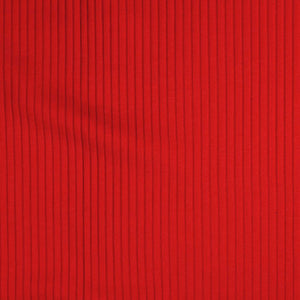 Cotton Wide Ribbed Jersey - Red