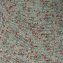 Crinkle Chiffon - Country Garden - Turquoise & Coral - END OF BOLT 166cm