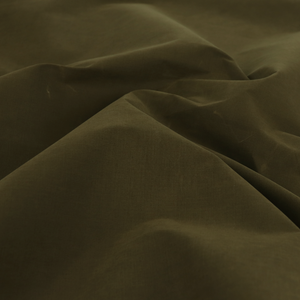 Deadstock Water Repellant Cotton Blend Trench Coating - Olive Green