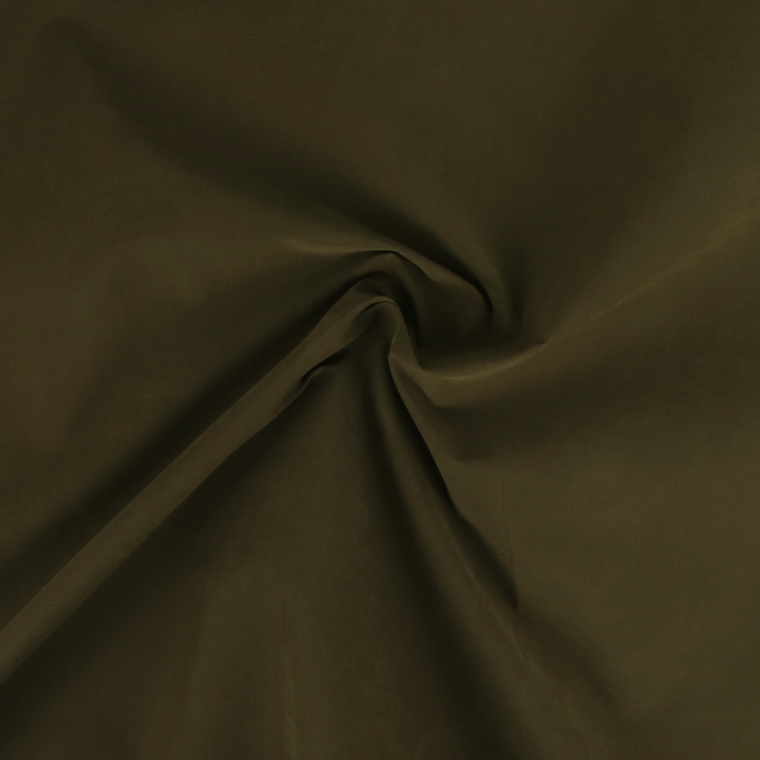 Deadstock Water Repellant Cotton Blend Trench Coating - Olive Green