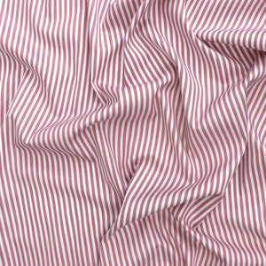 Deadstock Cotton Lyocell Shirting - Stripe - Blush Mauve