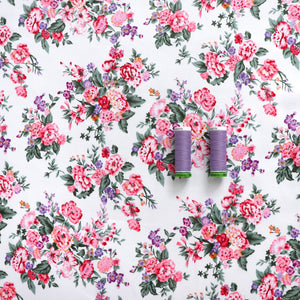 Deadstock Cotton Poplin - Chelsea Flowers - SALE